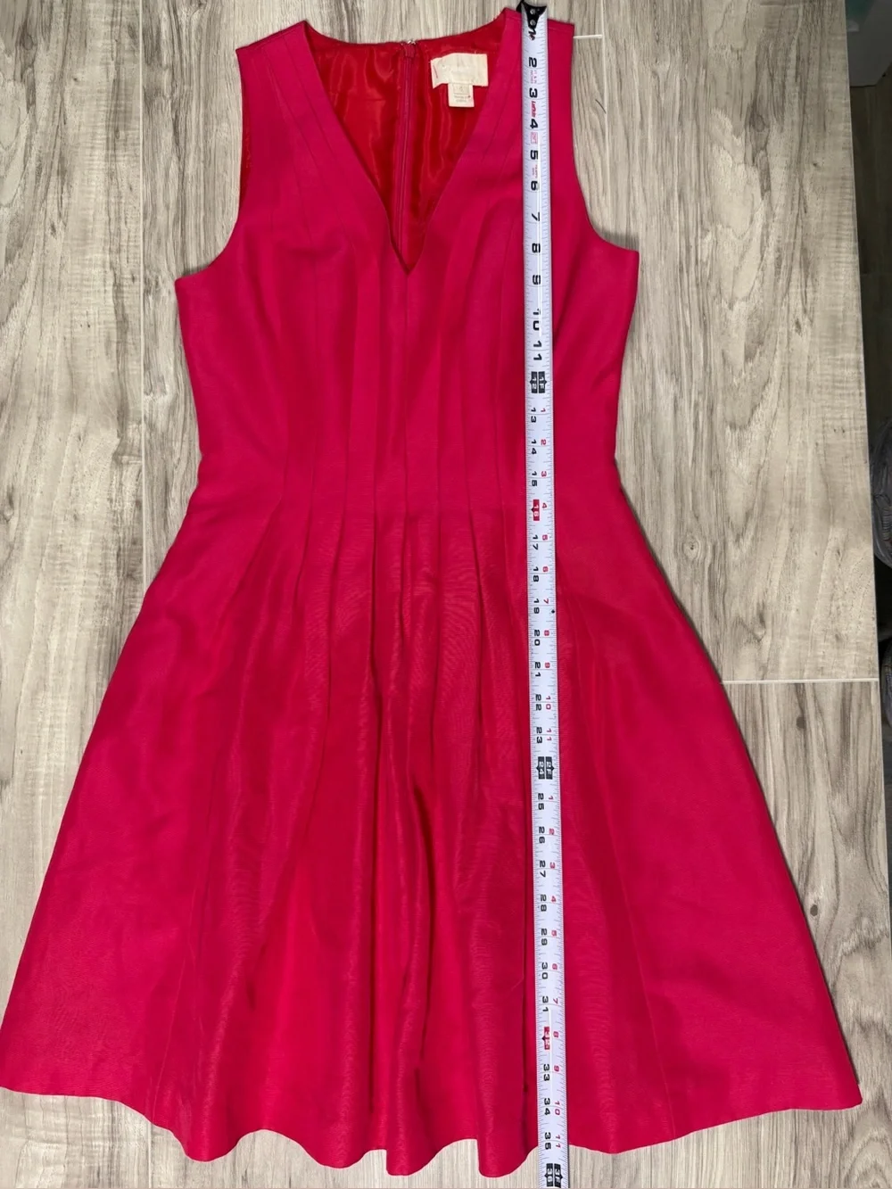 J.Crew Kami Dress in Classic Faille Pink V-Neck Fit & Flare With Pockets!